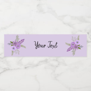Floral Violet Lavendel Wasserfarbe
