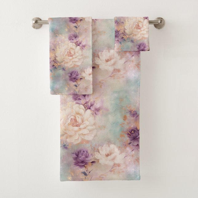 Floral violet turquoise (En situation)
