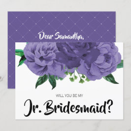 Floral Violet violet Be Ma Carte Jeune Femme D'Acc