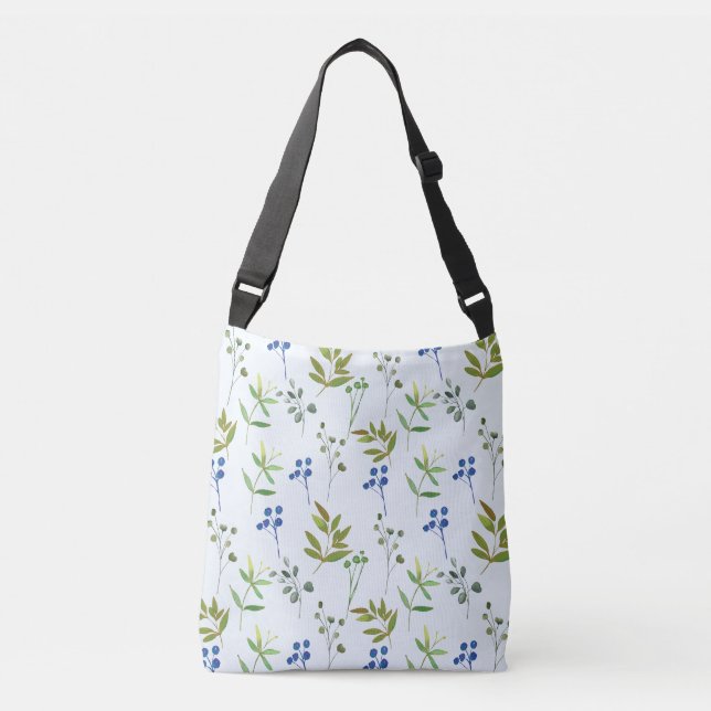 Floral Wanderlust Tragetaschen Mit Langen Trägern (Vorderseite)