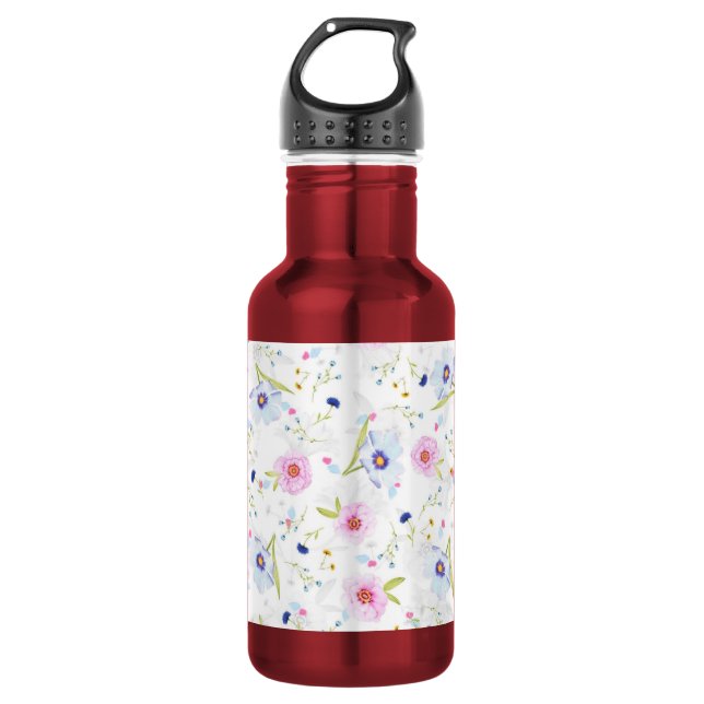 Floral Wasser Flasche Edelstahlflasche (Vorderseite)