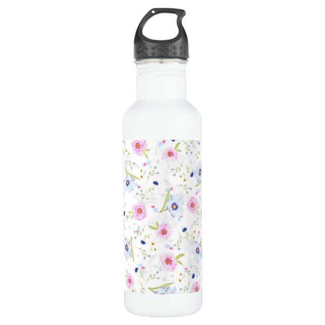 Floral Wasser Flasche Edelstahlflasche (Vorderseite)