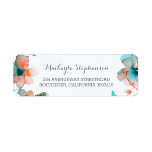 Floral Wasserfarbe Elegante Hochzeit