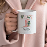 Floral Wasserfarbe Erste Tasse - T<br><div class="desc">Gib diese wunderschöne Tasse als Geschenk an dein Brautparty, deine Mutter oder deinen Freund!!</div>