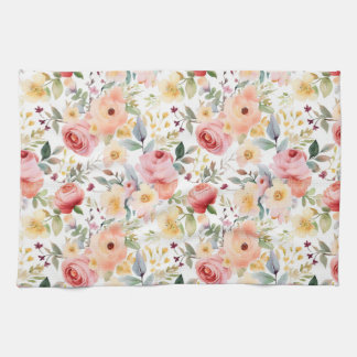 Floral Wasserfarbe Küchentücher