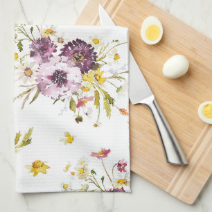 Floral Wasserfarbe Küchentücher