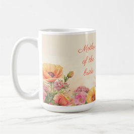 Floral Wasserfarbe Mutter der Braut Kaffeetasse