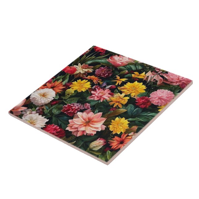 Floral Wasserfarbe Vintag TrendCollection Fliese (Seite)