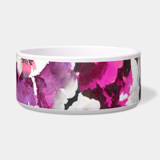 Floral Watercolor - Abstraktes Design in Rosa und  Napf