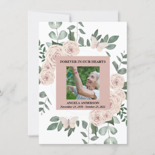 Floral Watercolor Beileid Danke Karte