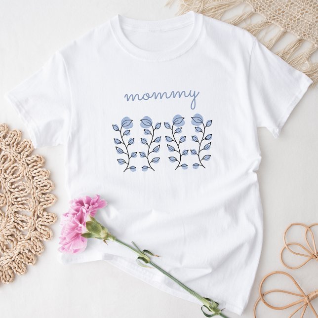 Floral Watercolor (blau) T-Shirt (Von Creator hochgeladen)