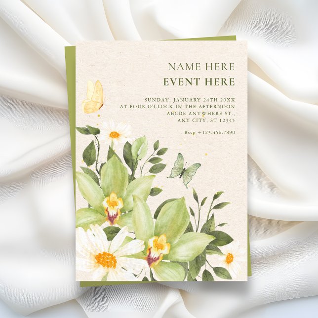 Floral watercolor bloom  einladung (Von Creator hochgeladen)