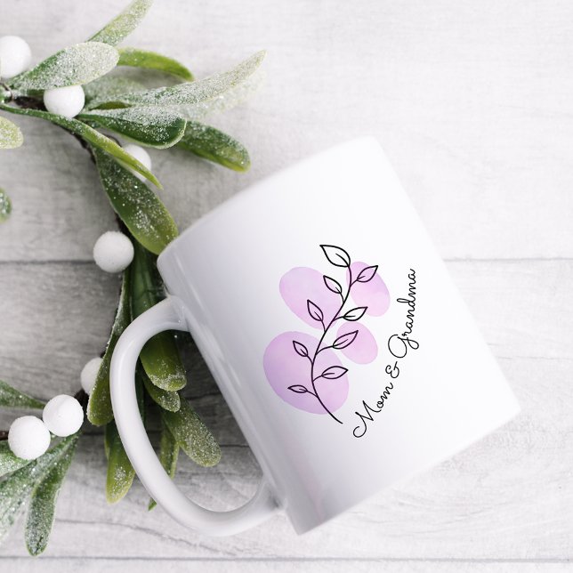 Floral Watercolor Pink Kaffeetasse (Von Creator hochgeladen)