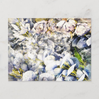 Floral Watercolor Postcard 4 Postkarte