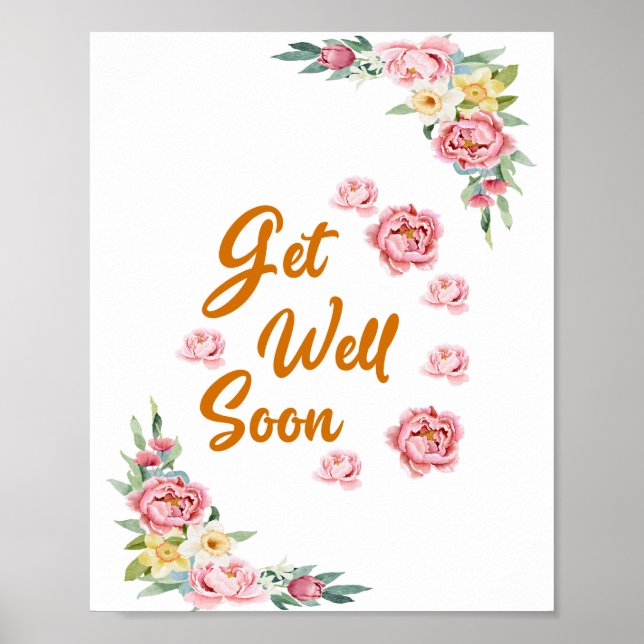 Floral Watercolor wird bald zum besten Poster (Vorne)