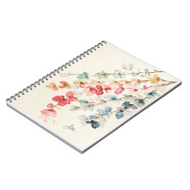 Floral Waterfall Spirale Notebook Notizblock