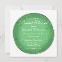 Floral Watermark Jade Green Brautparty
