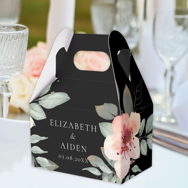  Floral Wedding Collection   Geschenkschachtel (Personalized Floral Wedding Collection gift box with your name and date)
