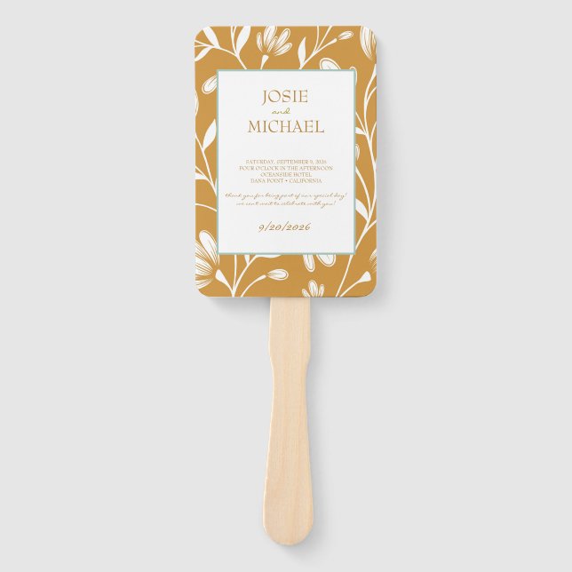  Floral Wedding Fächer (Vorderseite)