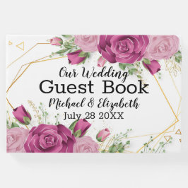 Floral Wedding Guest Book Gästebuch