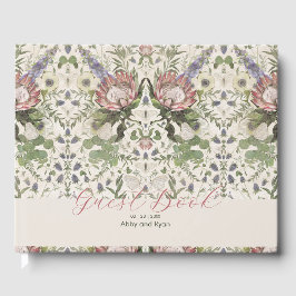 Floral Wedding Guest Book Gästebuch