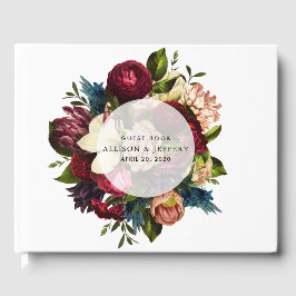 Floral Wedding Guest Book Gästebuch