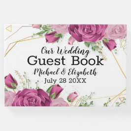 Floral Wedding Guest Book Gästebuch