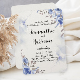 floral wedding invitation card dankeskarte