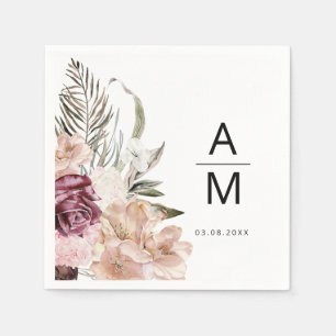Floral Wedding Napkins Serviette