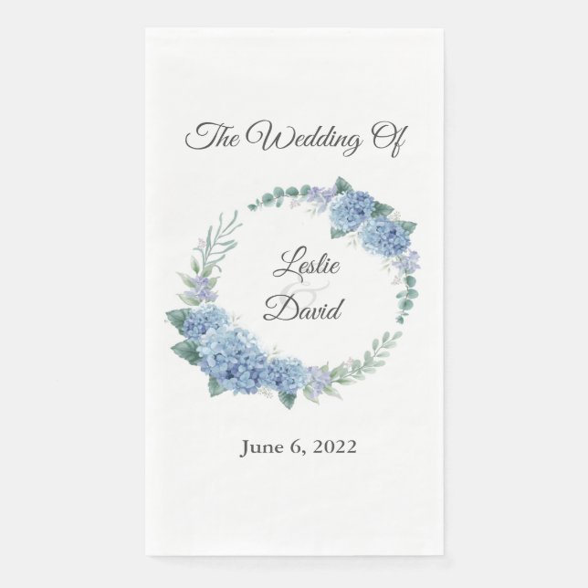 Floral Wedding Napkins Serviette (Vorderseite)