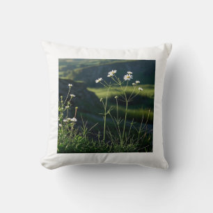 Floral Weiße Daisy Natur Landschaft Kissen