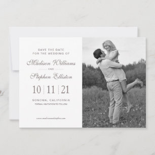 Floral   Weißer Anemon - Save the Date