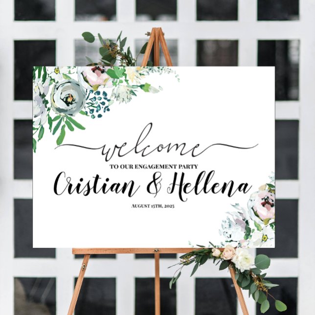 Floral Welcome Sign Poster (Von Creator hochgeladen)