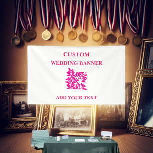 Floral Welcome Zuhause Farewell Banner   Benutzerd