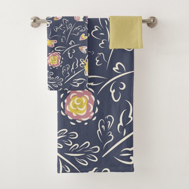 Floral Whirlwind Badhandtuch Set (Insitu)