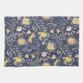 Floral Whirlwind Geschirrtuch