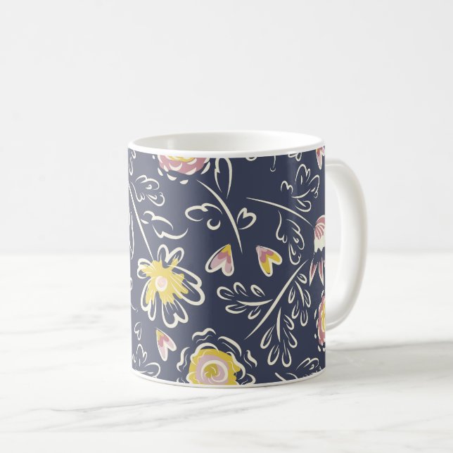 Floral Whirlwind Kaffeetasse (VorderseiteRechts)