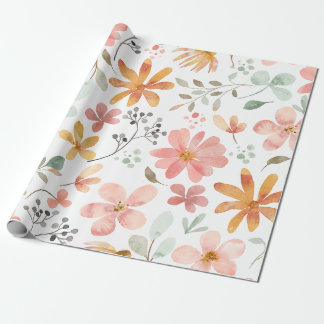 Floral Whispers: ZazzleWrapMagic Exklusive Wraps Geschenkpapier