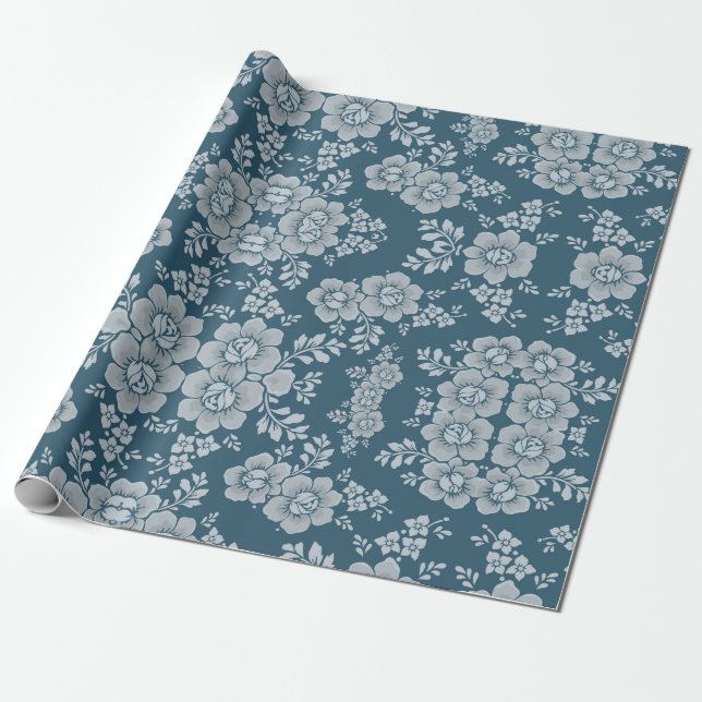 Floral Whispers: ZazzleWrapMagic Exklusive Wraps Geschenkpapier (Ungerollt)