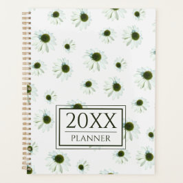 Floral White Cream Echinacea Pattern 2026