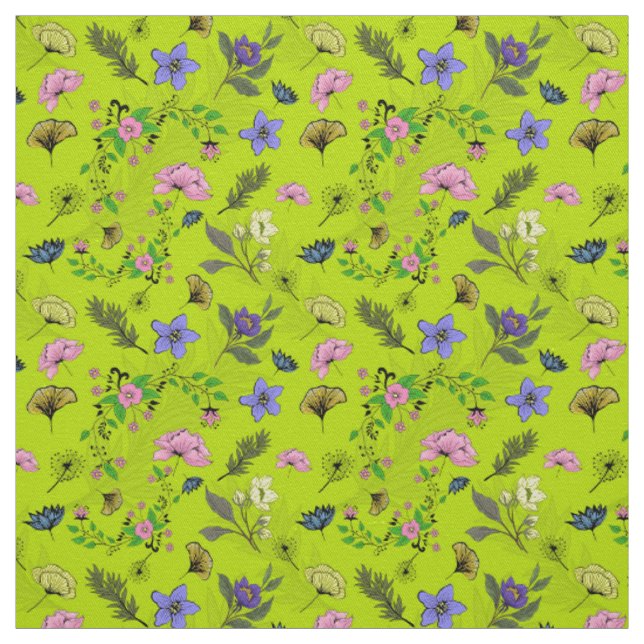 Floral Wieder Design Stoff (Muster)