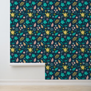 Floral Wiederholtes Muster Tapete