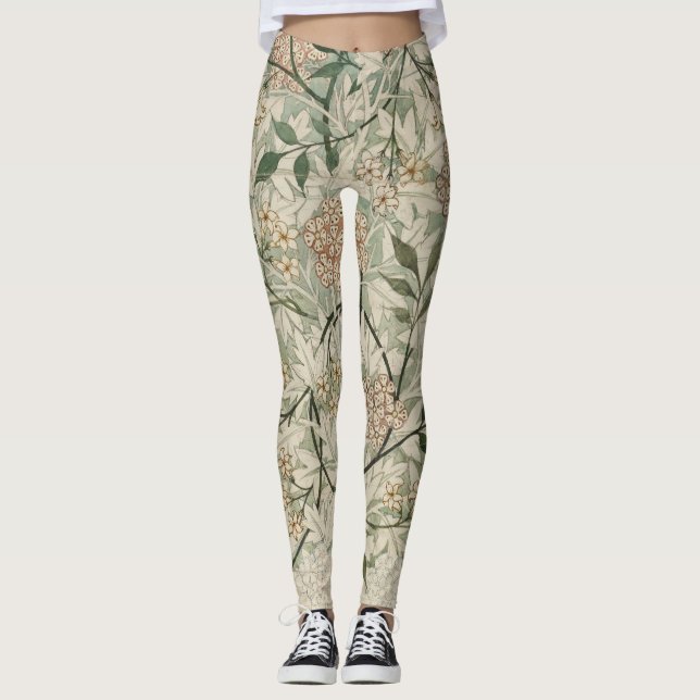 Floral William Morris Medway Leggings (Vorderseite)