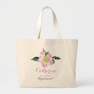 Floral wirst du meine Bräuntasche sein Jumbo Stoffbeutel
