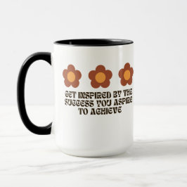 floral with inspirational quote tasse