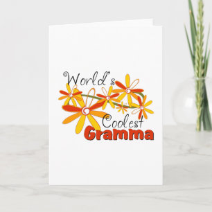 Floral World's Coolest Gramma Feiertagskarte