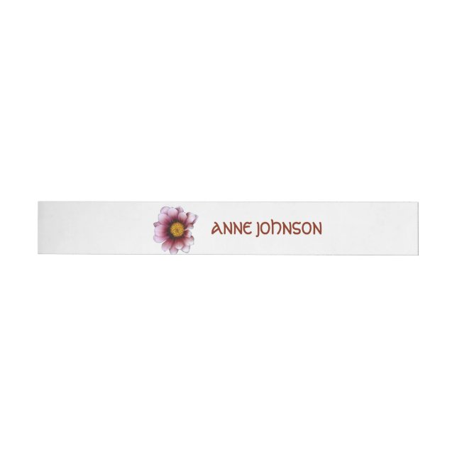 Floral Wrap rund um die Adressfelder Rundum-Adressaufkleber (Person)