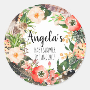 Floral Wreath Botanic Danke Sticker