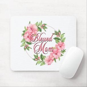 Floral Wreath Gesegnete Mama Mousepad