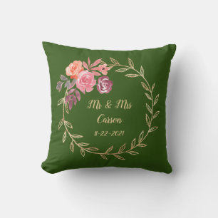 Floral Wreath Keepake Kissen